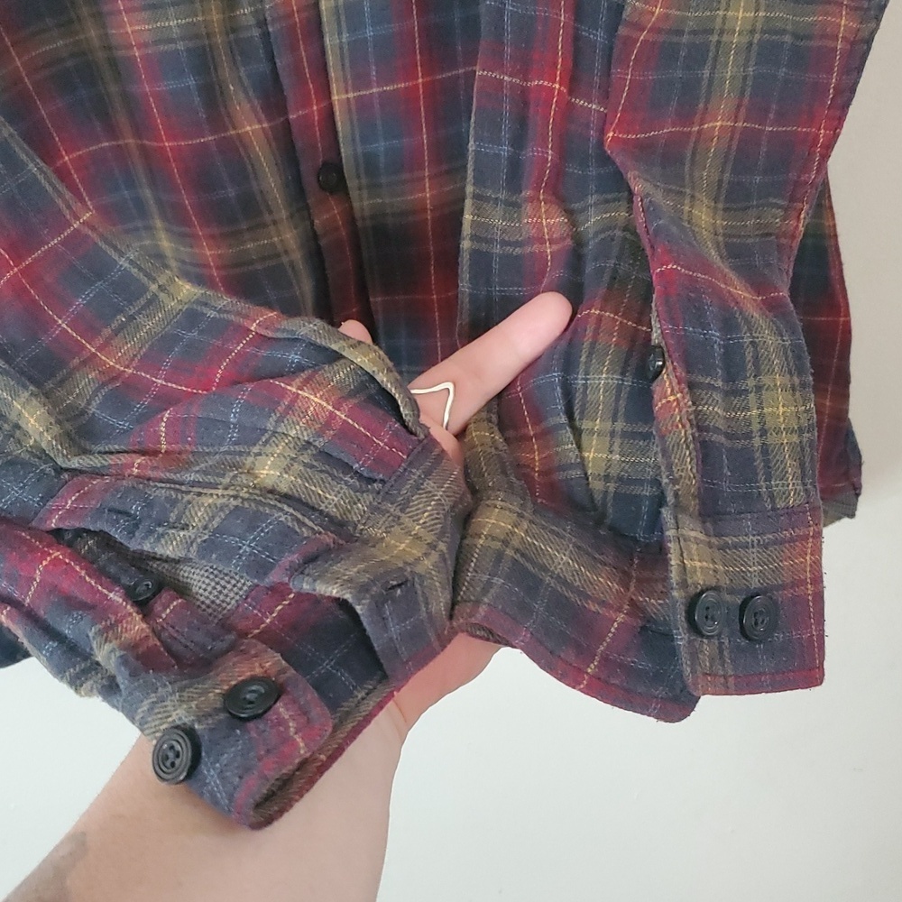 Carbon2Cobalt Mens Plaid Flannel Size Extra Large Lined Cotton Lumberjack Preppy - Picture 4 of 10